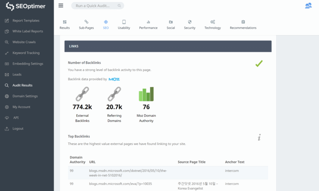 SEO Optimer AI App links