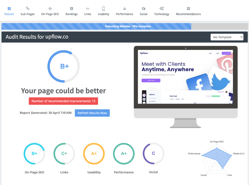 SEO Optimer ai app audit
