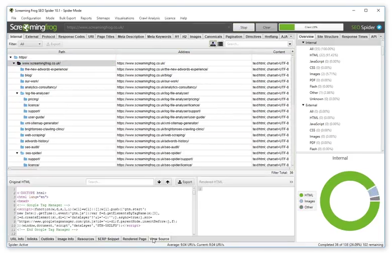 Screaming Frog SEO Spider seo