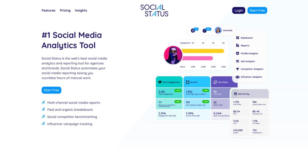 Social-Status-AI-App-Homepage