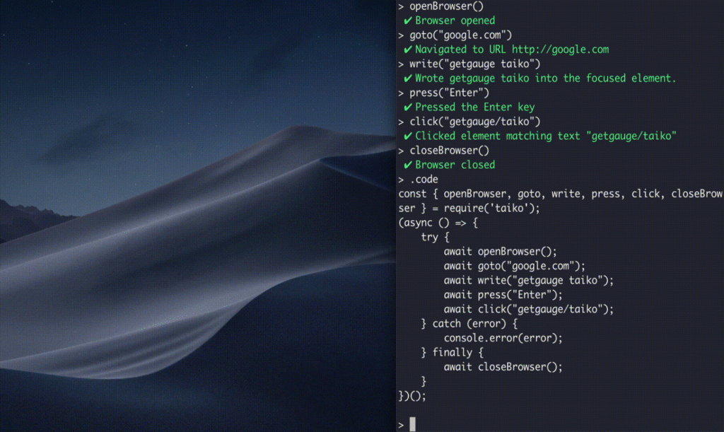 Taiko AI App Browsing Automation
