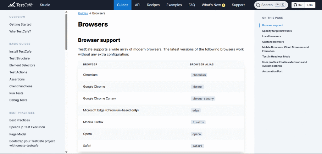 TestCafe AI App cross Browser Test