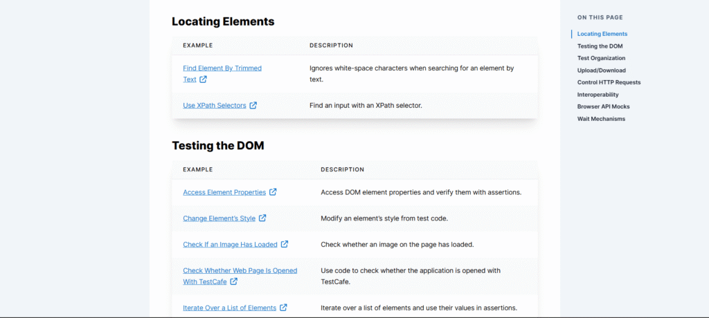 Testcafe ai app locating elements