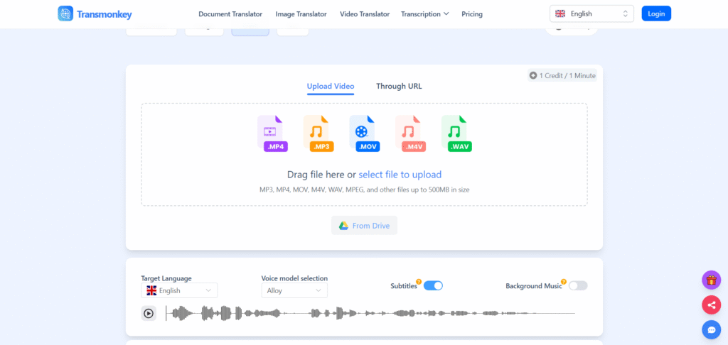 Transmonkey AI APp Video Translator