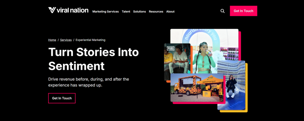 Viral nation ai app experimental marketing