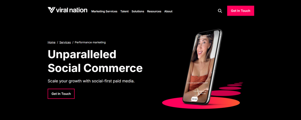 Viral nation ai app performace marketing