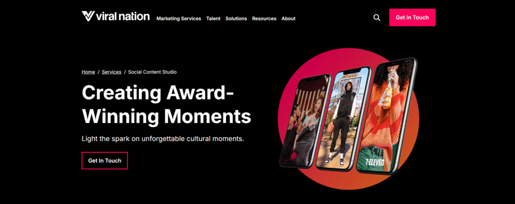 Viral nation ai app social content studio