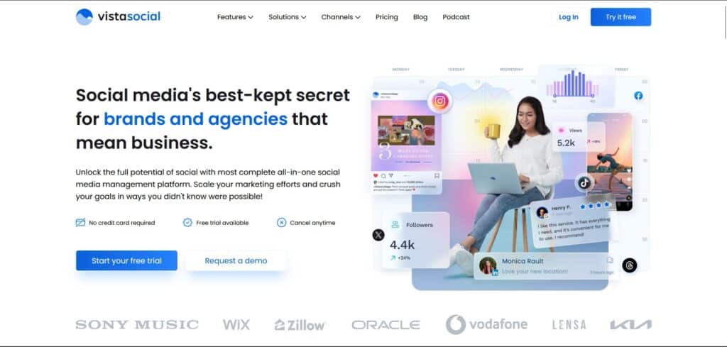 Vista-Social-AI-App-Homepage