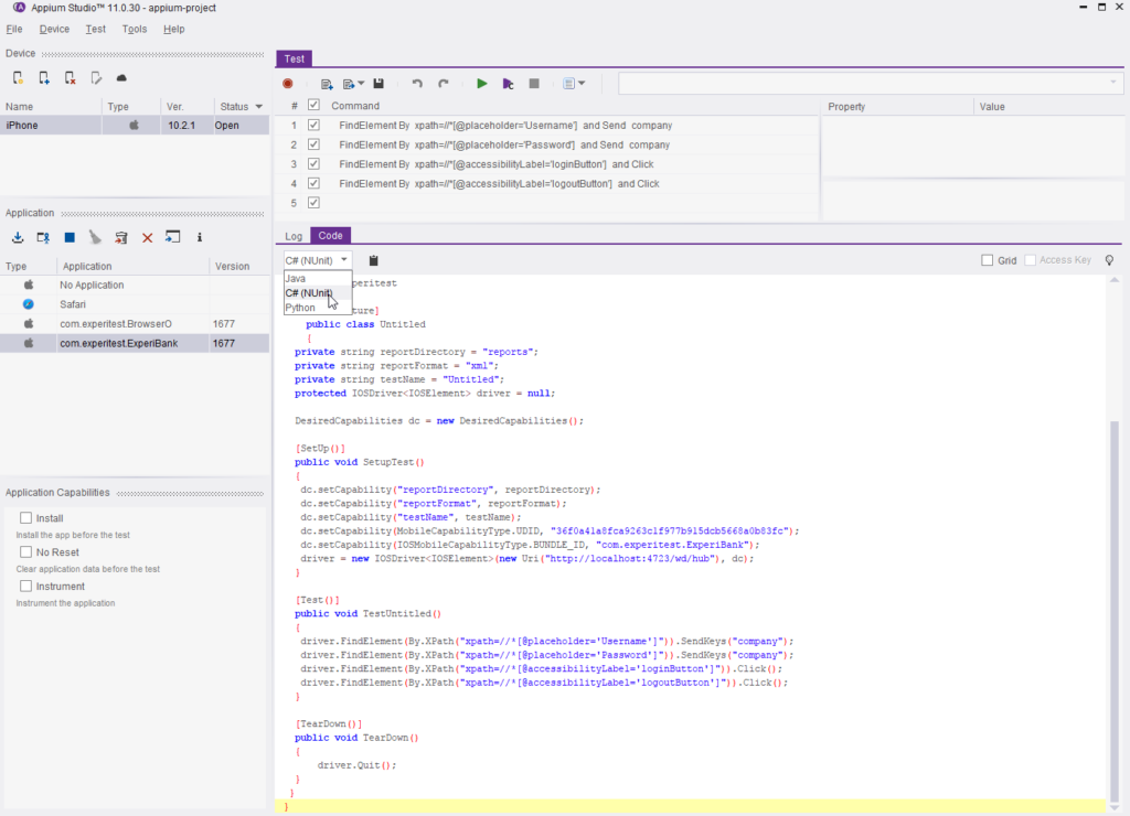appium ai app frameworks
