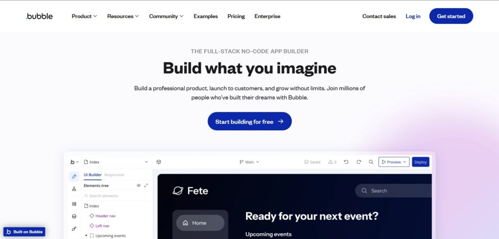 Bubble-AI-App-Homepage