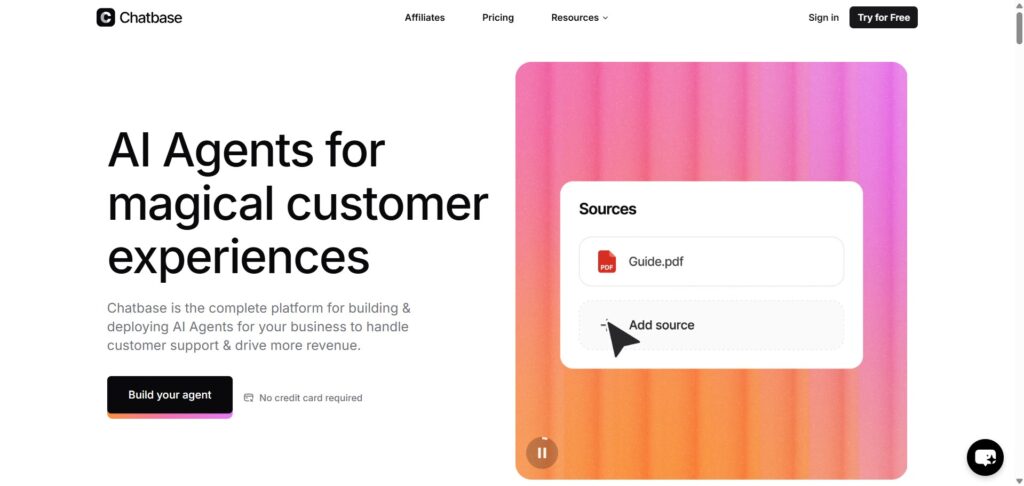Chatbase-AI-App-Homepage