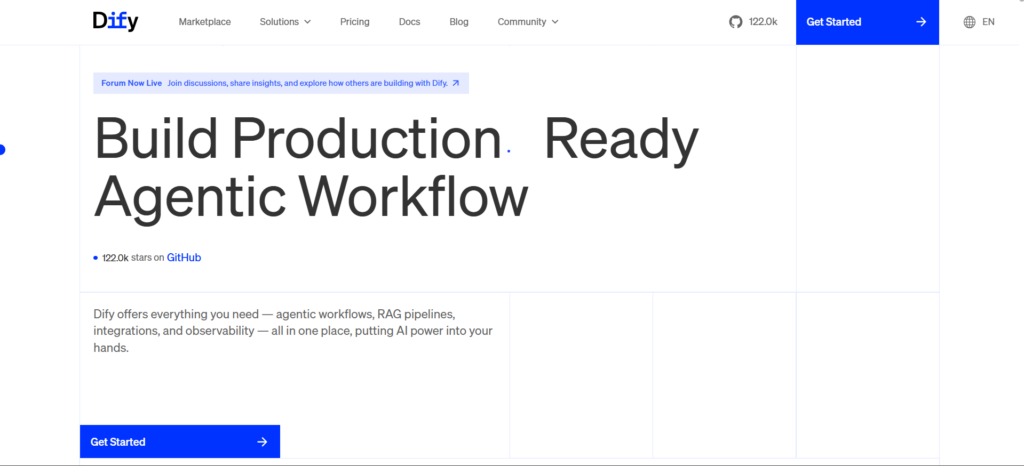 Dify AI App Homepage