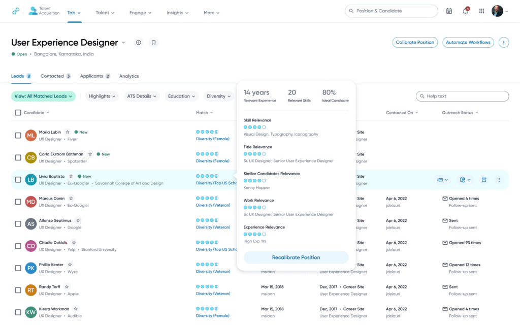 Eightfold AI app talent aquisition