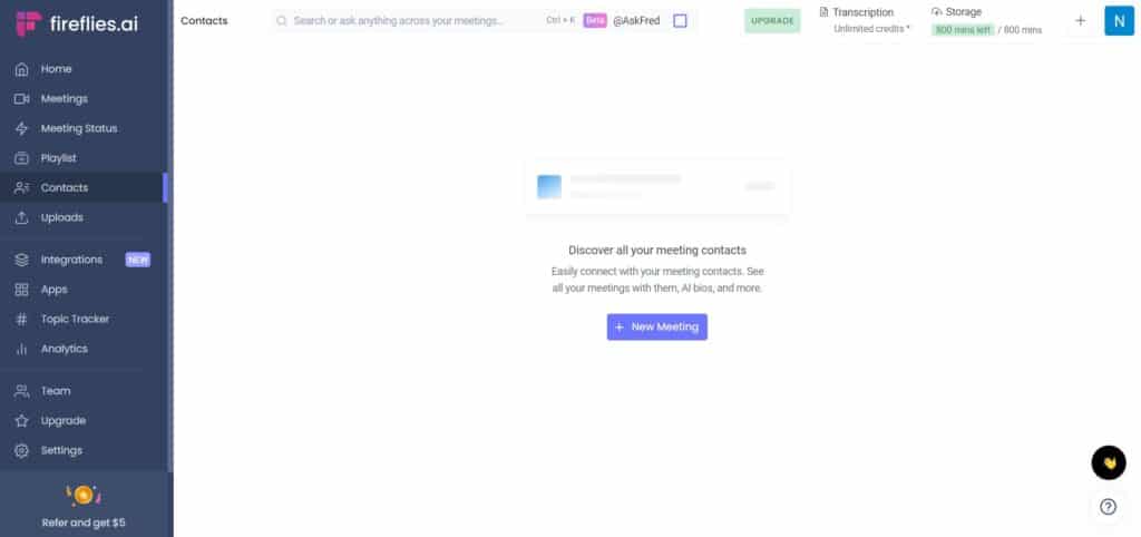 Fireflies-AI-App-Contacts