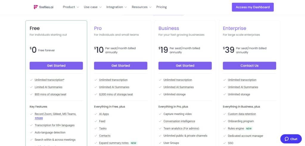 Fireflies-AI-App-Pricing