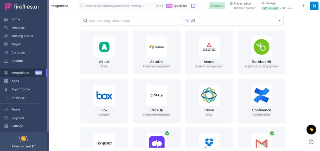 Fireflies-AI-app-Integrations