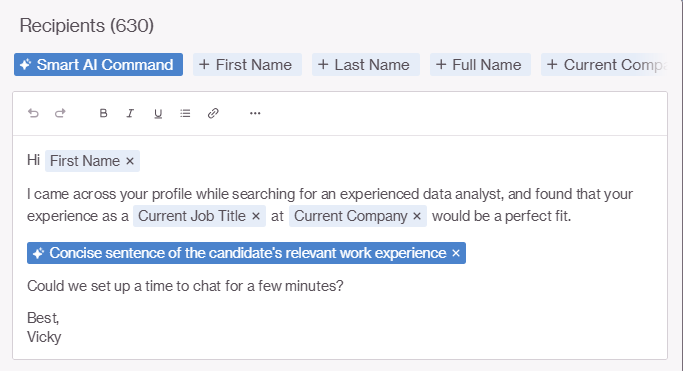 Juicebox AI App recipients