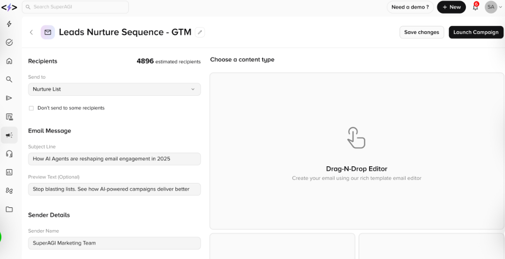 SuperAGI AI App Campaign Launch
