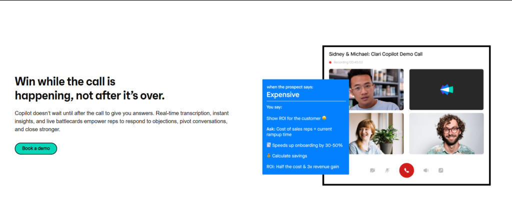 clari AI App Meeting