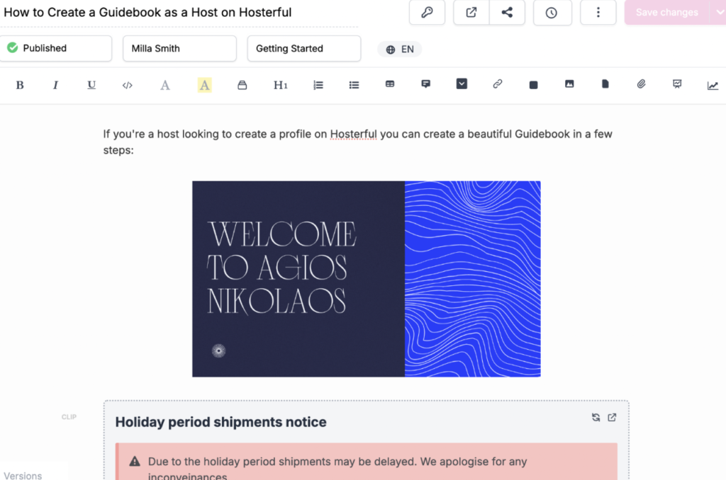 helpdocs ai app editing