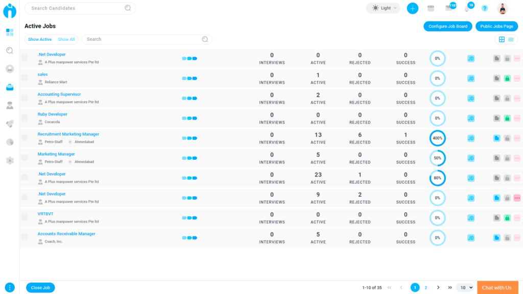 iSmartRecruit ai app -JobList