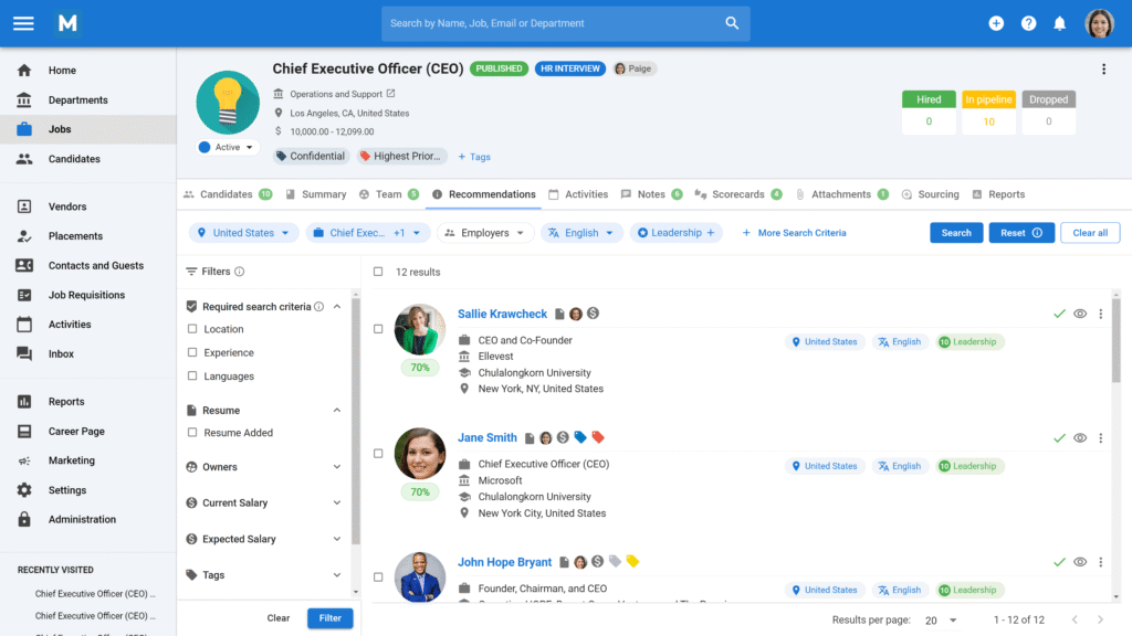 manatal ai app Recommendations