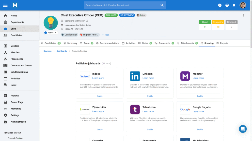 manatal ai app job portal