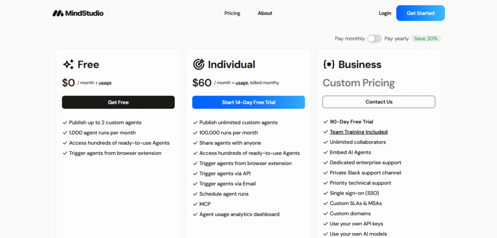 mindstudio ai app pricing