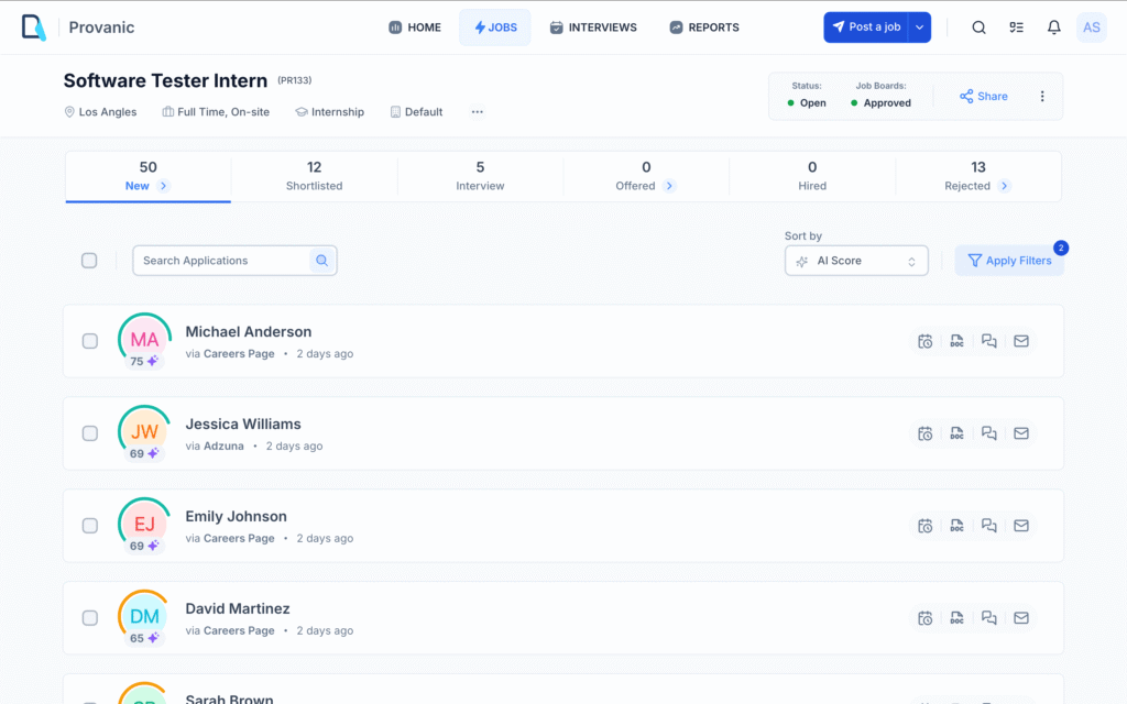 recooty ai app candidate matching