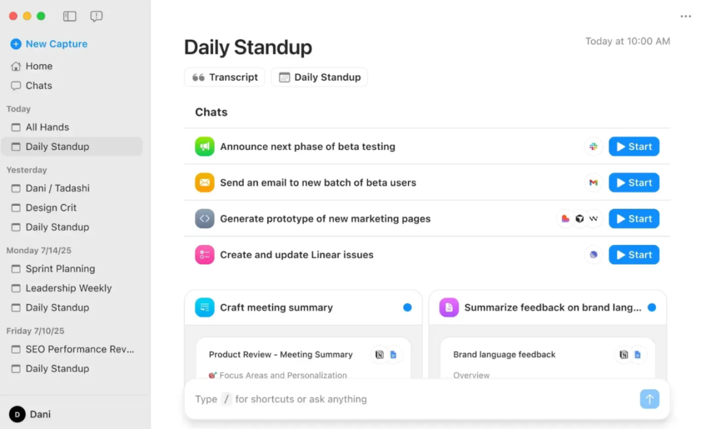 supernormal ai app Dailystandup
