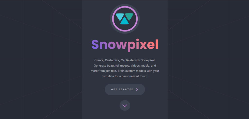 snowpixel ai app homepage