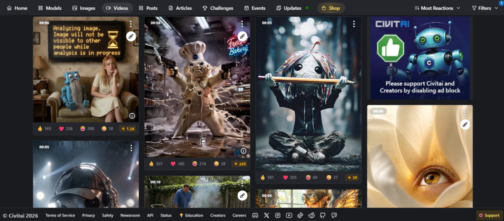 Civitai AI App Videos